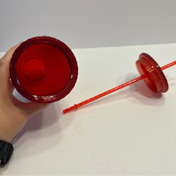 Starbucks Red Jeweled Holiday Tumbler Cold Cup Venti 24oz Christmas Winter 2021 - Picture 7 of 8